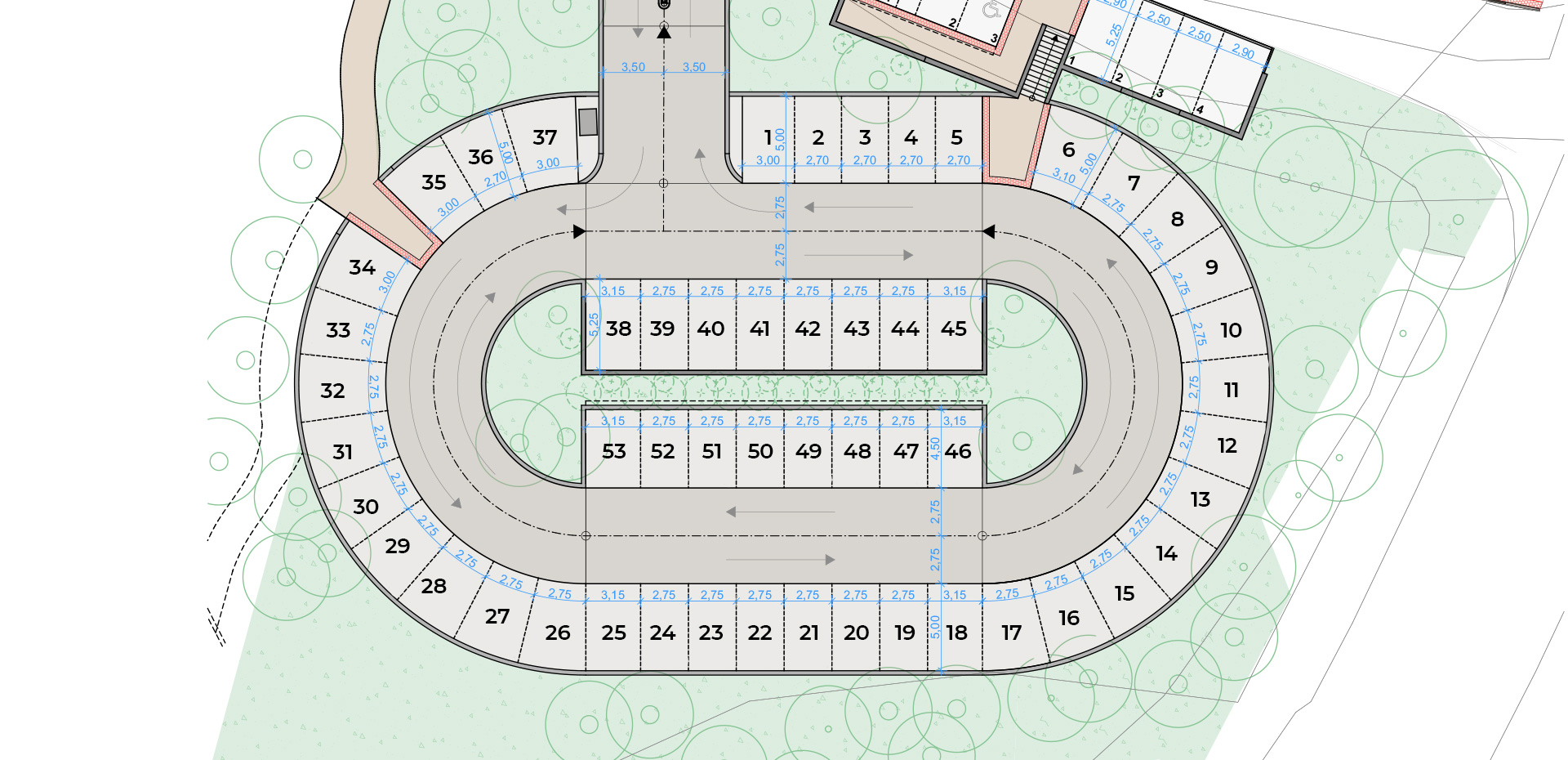 Výběr parkovacího místa